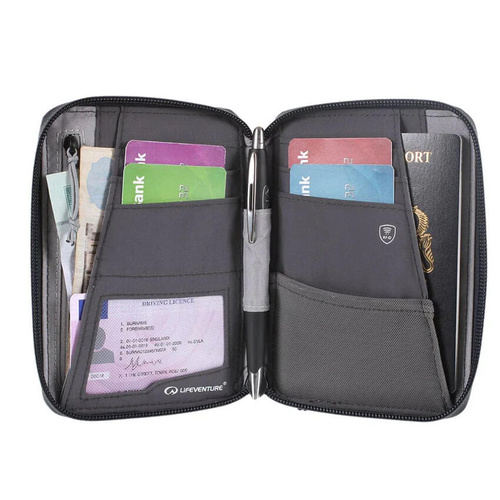Portfel z ochroną RFID LIFEVENTURE RECYCLED RFID MINI TRAVEL WALLET
