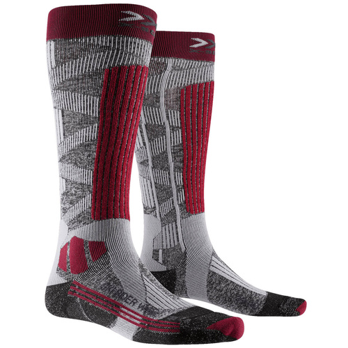 Skarpety narciarskie damskie X-SOCKS SKI RIDER 4.0 SILVER WMN