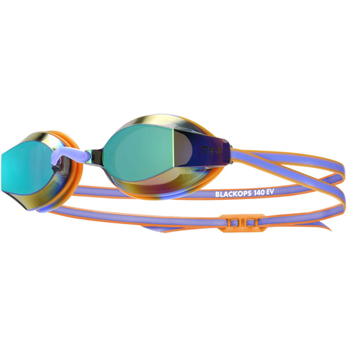 Okularki pływackie dziecięce TYR BLACK OPS 140 EV MIRRORED RACING