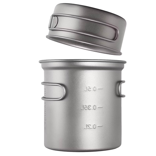 Zestaw naczyń turystycznych z tytanu ROCKLAND TRAVEL PRO TITANIUM