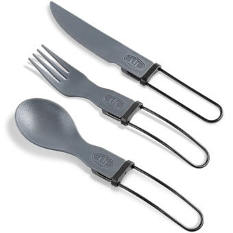 Zestaw sztućców GSI OUTDOORS TEKK TRIO FOLDING CUTLERY SET