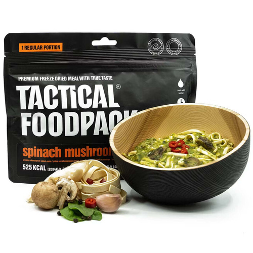 Makaron ze szpinakiem i grzybami TACTICAL FOODPACK