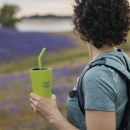 Kubek termiczny ze słomką KLEAN KANTEEN INSULATED TUMBLER Juicy Pear Matt | 470 ml