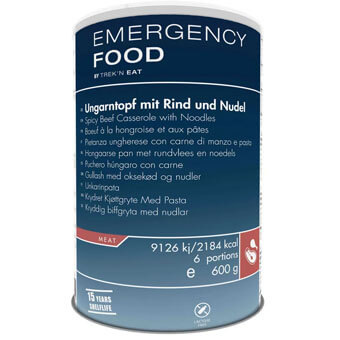 Danie węgierskie z wołowiną i makaronem TREK'N EAT EMERGENCY FOOD | 6 porcji