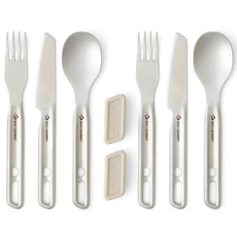 Zestaw sztućców turystycznych SEA TO SUMMIT DETOUR STAINLESS STEEL CUTLERY SET | 6 elementów