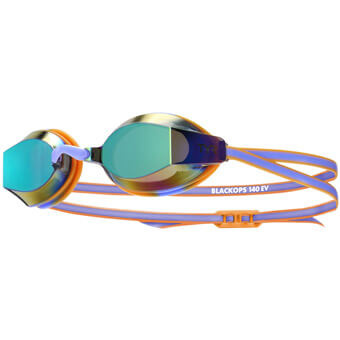 Okularki pływackie dziecięce TYR BLACK OPS 140 EV MIRRORED RACING