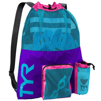 Plecak na sprzęt do pływania / treningu TYR BIG MESH MUMMY BACKPACK 40L