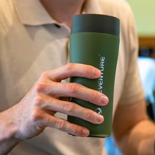 Kubek termiczny ze stali LIFEVENTURE ONE-TOUCH THERMAL MUG 350 ml