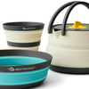 Zestaw naczyń turystycznych składanych SEA TO SUMMIT FRONTIER ULTRALIGHT COLLAPSIBLE KETTLE COOK SET WITH CUP & BOWL