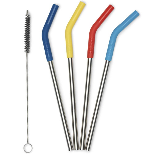 Słomki KLEAN KANTEEN STRAW 4-PACK (4 szt. + wycior)