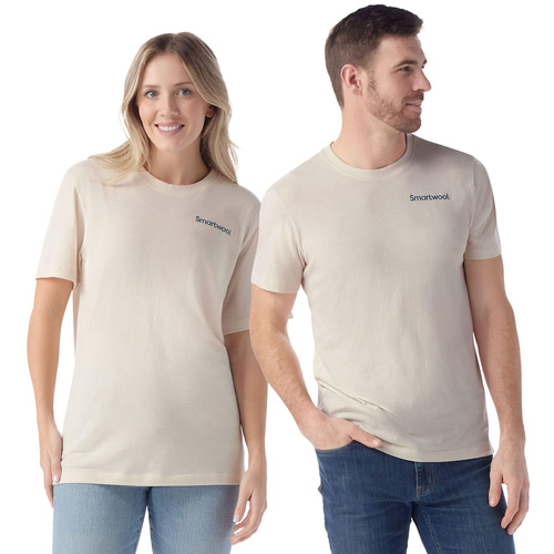 Koszulka wełniana unisex SMARTWOOL NATURE'S VIBES GRAPHIC TEE | Slim Fit