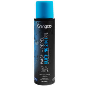 Impregnat & środek czyszczący do odzieży polarowej, membranowej i softshellowej GRANGERS 2in1 WASH + REPEL | 300 ml