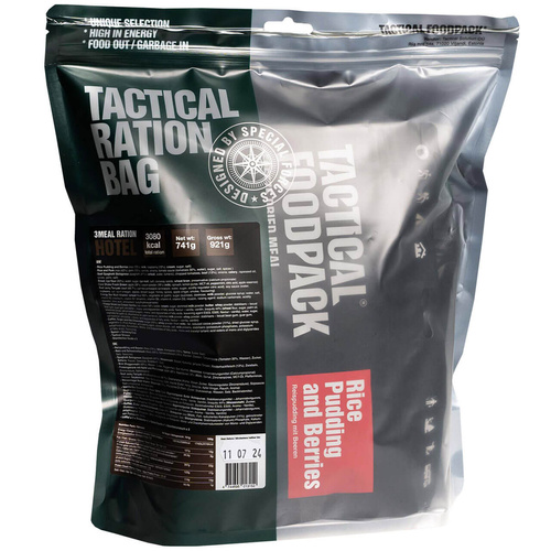 Racja żywnościowa jednodniowa TACTICAL FOODPACK 3 MEAL RATION HOTEL | 741g