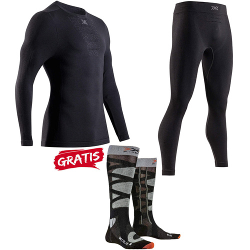 Zestaw / komplet bielizny męskiej X-BIONIC MIGHTYWOOL + SKARPETY GRATIS