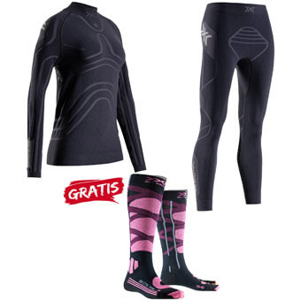 Zestaw / komplet bielizny damskiej X-BIONIC HEATLOOP + SKARPETY GRATIS
