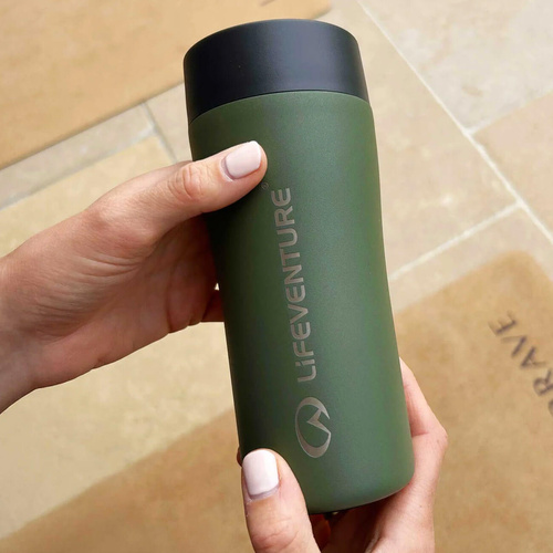 Kubek termiczny ze stali LIFEVENTURE ONE-TOUCH THERMAL MUG 350 ml