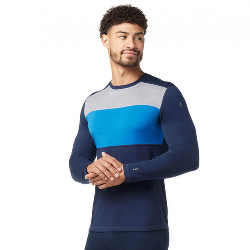 Koszulka SMARTWOOL CLASSIC THERMAL MERINO BASE LAYER COLORBLOCK CREW