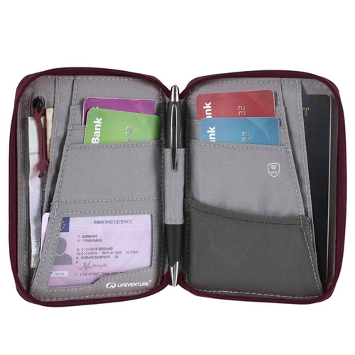 Portfel z ochroną RFID LIFEVENTURE RECYCLED RFID MINI TRAVEL WALLET