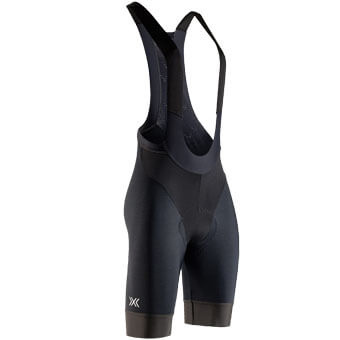 Spodenki rowerowe damskie z szelkami i wkładką X-BIONIC COREFUSION RIDE BIB WARM SHORTS