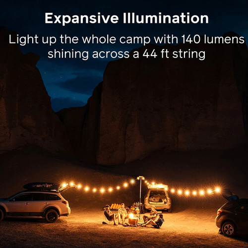 Zestaw lampek turystycznych BIOLITE STRING LIGHTS: Warm White