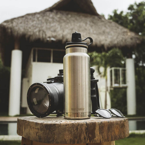 Butelka termiczna ze stali KLEAN KANTEEN INSULATED TKWIDE .946L, Brushed Stainless