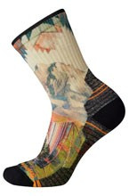 Skarpety turystyczne damskie z wełny SMARTWOOL PERFORMANCE HIKE LIGHT CUSHION MOUNTAIN PRINT