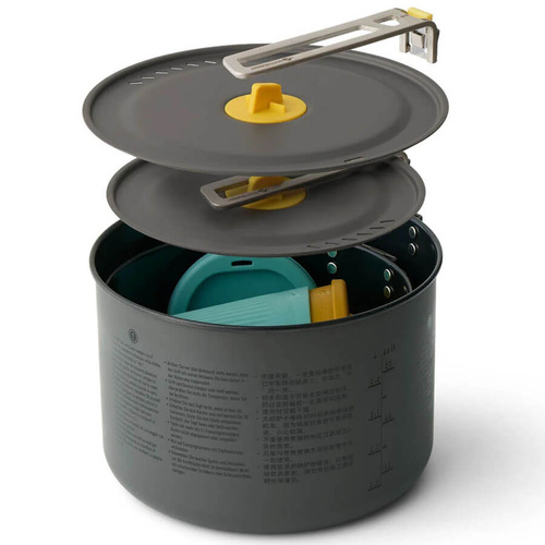 Zestaw naczyń turystycznych SEA TO SUMMIT FRONTIER ULTRALIGHT TWO POT COOK SET | 6 elementów