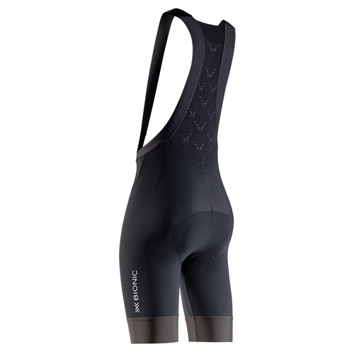 Spodenki rowerowe damskie z szelkami i wkładką X-BIONIC COREFUSION RIDE BIB WARM SHORTS