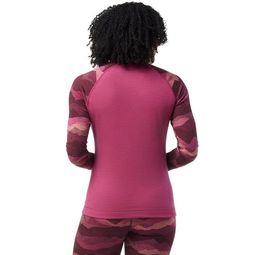 Koszulka wełniana damska SMARTWOOL CLASSIC THERMAL MERINO PATTERN 1/4 ZIP