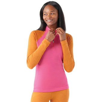 Koszulka wełniana damska SMARTWOOL CLASSIC THERMAL MERINO 1/4 ZIP