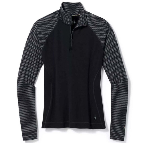 Koszulka wełniana damska SMARTWOOL CLASSIC THERMAL MERINO PATTERN 1/4 ZIP