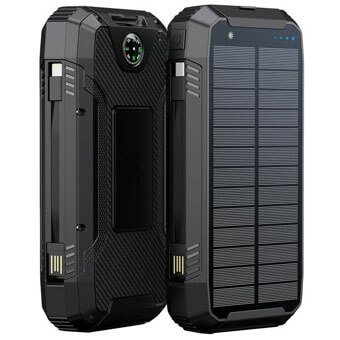 Power Bank 20000mAh (74Wh) z panelem solarnym 1.5W POWERNEED