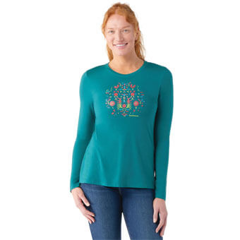 Koszulka wełniana damska SMARTWOOL FLORAL TUNDRA GRAPHIC TEE