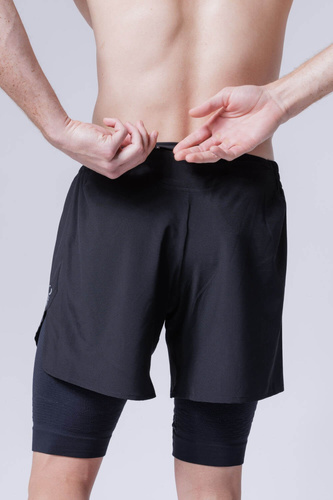 Spodenki do biegania X-BIONIC EFFEKTOR 2IN1 SHORTS