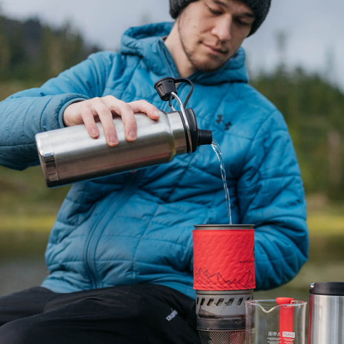 Butelka termiczna ze stali KLEAN KANTEEN INSULATED TKWIDE .946L, Brushed Stainless