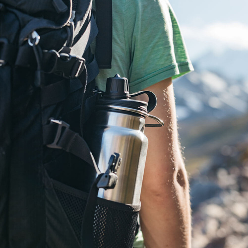 Butelka termiczna ze stali KLEAN KANTEEN INSULATED TKWIDE .946L, Brushed Stainless