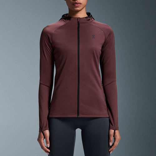 Bluza z kapturem i kominiarką damska ON RUNNING CLIMATE ZIP HOODIE