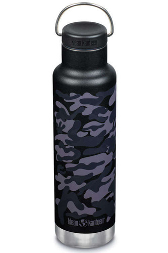Butelka termiczna ze stali KLEAN KANTEEN CLASSIC INSULATED Black Camo | 600 ml