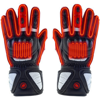 Ogrzewane rękawice motocyklowe GLOVII