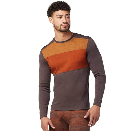 Koszulka wełniana męska SMARTWOOL CLASSIC THERMAL MERINO COLORBLOCK