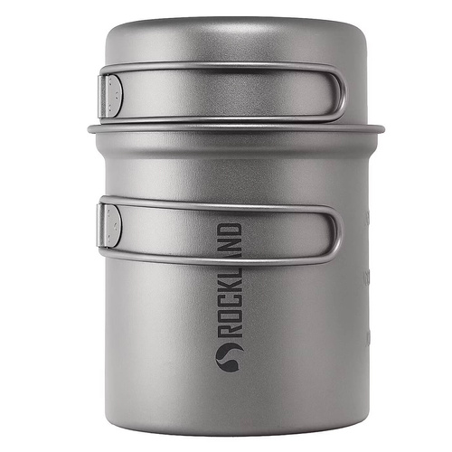 Zestaw naczyń turystycznych z tytanu ROCKLAND TRAVEL PRO TITANIUM