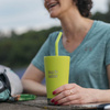 Kubek termiczny ze słomką KLEAN KANTEEN INSULATED TUMBLER Juicy Pear Matt | 470 ml