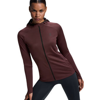 Bluza z kapturem i kominiarką damska ON RUNNING CLIMATE ZIP HOODIE
