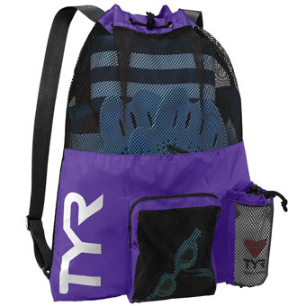 Plecak na sprzęt do pływania / treningu TYR BIG MESH MUMMY BACKPACK 40L