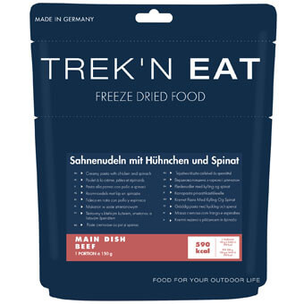 Makaron ze szpinakiem i kurczakiem w sosie śmietanowym TREK'N EAT