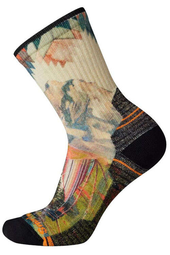 Skarpety turystyczne damskie z wełny SMARTWOOL PERFORMANCE HIKE LIGHT CUSHION MOUNTAIN PRINT