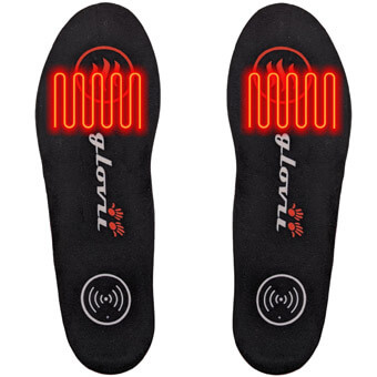 Ogrzewane wkładki do butów z pilotem GLOVII