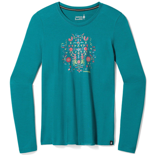 Koszulka wełniana damska SMARTWOOL FLORAL TUNDRA GRAPHIC TEE