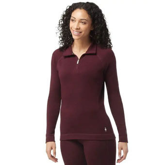 Koszulka wełniana damska SMARTWOOL CLASSIC THERMAL MERINO 1/4 ZIP