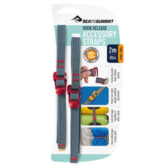 Pasy mocujące z hakami SEA TO SUMMIT ACCESSORY STRAPS WITH HOOK RELEASE | 2m - 10mm